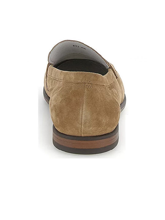 Suede Ανδρικά Μοκασίνια σε Καφέ Χρώμα