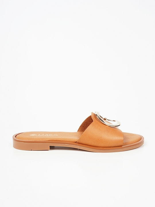Leather Sandals with Bold Buckle Natural Leather 15084 Leather Sandals with Bold Buckle Natural Leather 15084