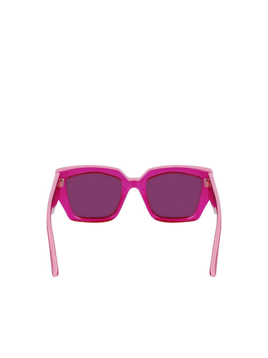 Karl Lagerfeld Women's Sunglasses with Pink Plastic Frame and Fuchsia Lens KL6143S-650