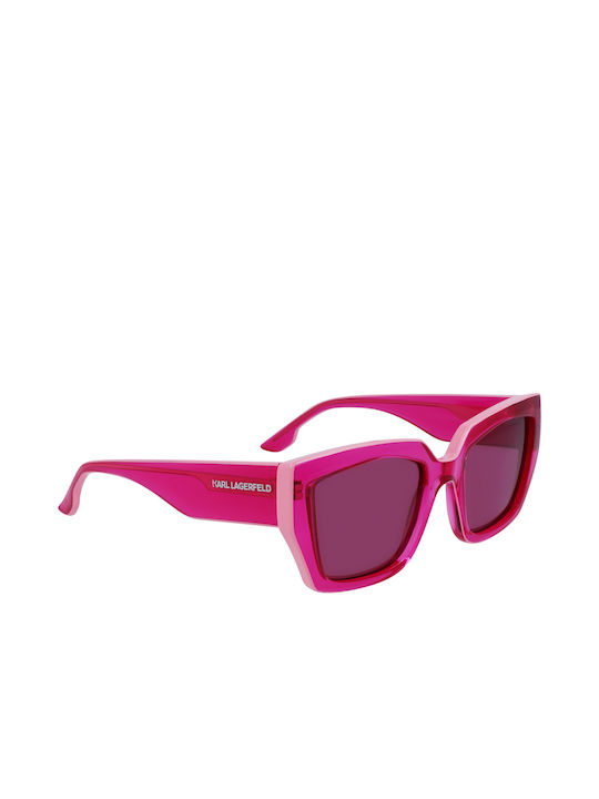 Karl Lagerfeld Women's Sunglasses with Pink Plastic Frame and Fuchsia Lens KL6143S-650