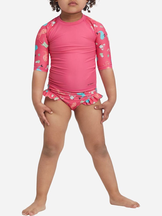 Firefly Sonny Kinder Badeanzug Rashguard Rosa
