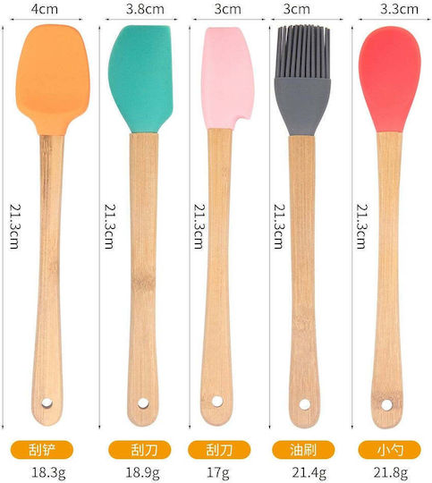 Perie de copt și patiserie din silicon 5pcs