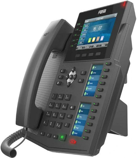 Fanvil X6U Wired IP Phone with 20 Lines Black