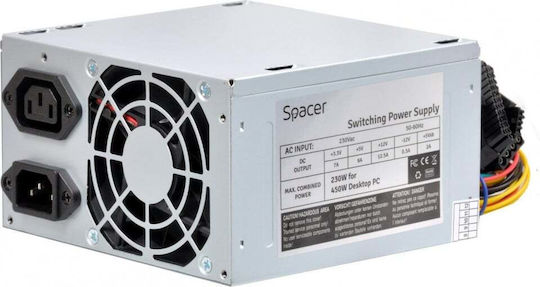 Spacer 450 230W Negru Sursă de Alimentare Calculator Complet cu fir