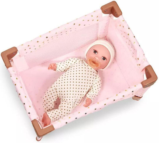 Детска играчка Battat Сгъваема кукленска люлка Lulla Baby 14" 33 X 15.24 X 12.7 Cm Розова