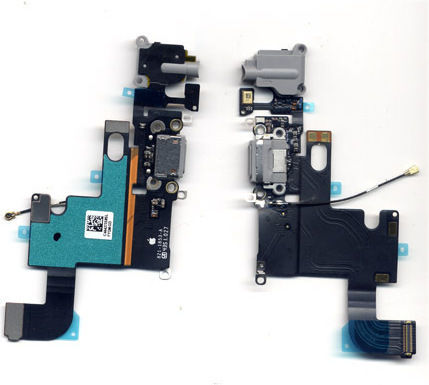 Flex Cable with Charging port in Black color for iPhone 6.