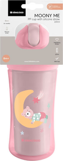 Kikka Boo Бебешка чаша от силикон Розов 220мл за 8m+m+