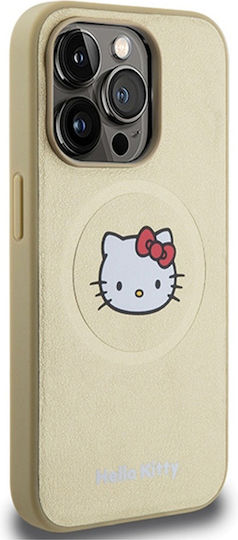 Hello Kitty Задна корица Пластмаса Златист (iPhone 15 Pro)