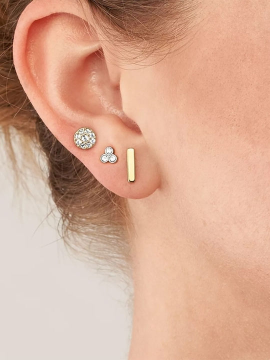 Fossil All Stacked Up Earrings Stud Set