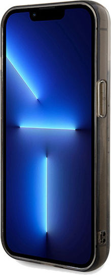 Karl Lagerfeld Liquid Glitter Choupette Umschlag Rückseite Kunststoff Transparent (iPhone 13 Pro)