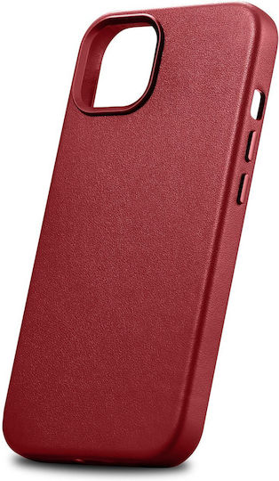 iCarer For Apple Back Cover Δερμάτινο Μπεζ (iPhone 14 Plus)
