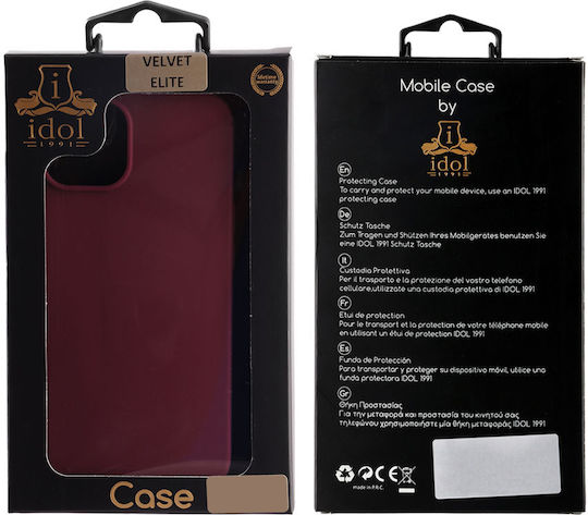 Idol 1991 Задна Корица Силикон Водоустойчива Бордо (iPhone 15 Plus)