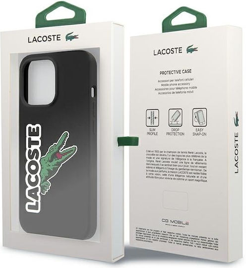 Lacoste Head Crocodile Back Cover Σιλικόνης Μαύρο (iPhone 13 Pro / 13)