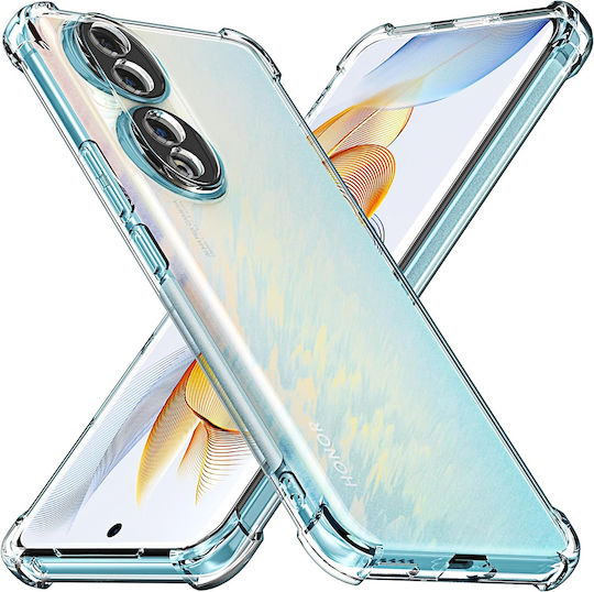 Techsuit Shockproof Clear Back Cover Silicon Transparent (Honor 90 Pro)