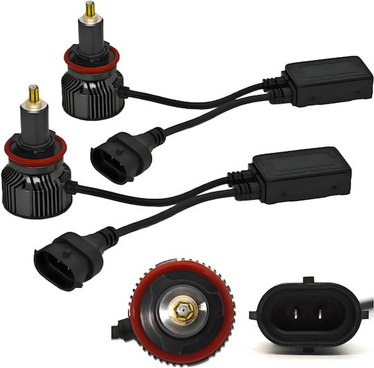 Lămpi Autoturismului H11 / H16 Canbus LED 5500K Alb rece 2buc