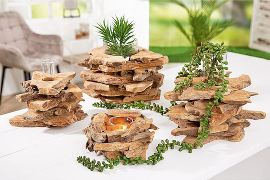 ArteLibre Wooden Vase