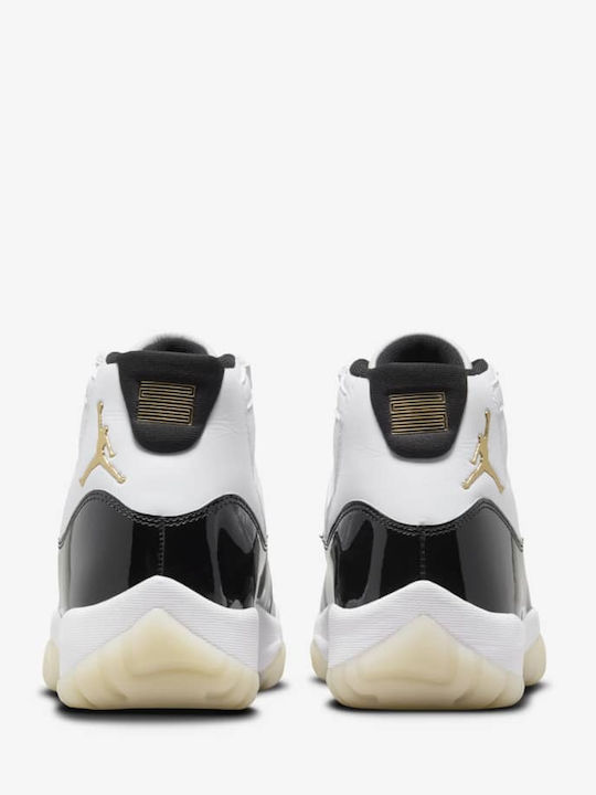 Air  11 Retro Herren Stiefel Black / White / Metallic Gold