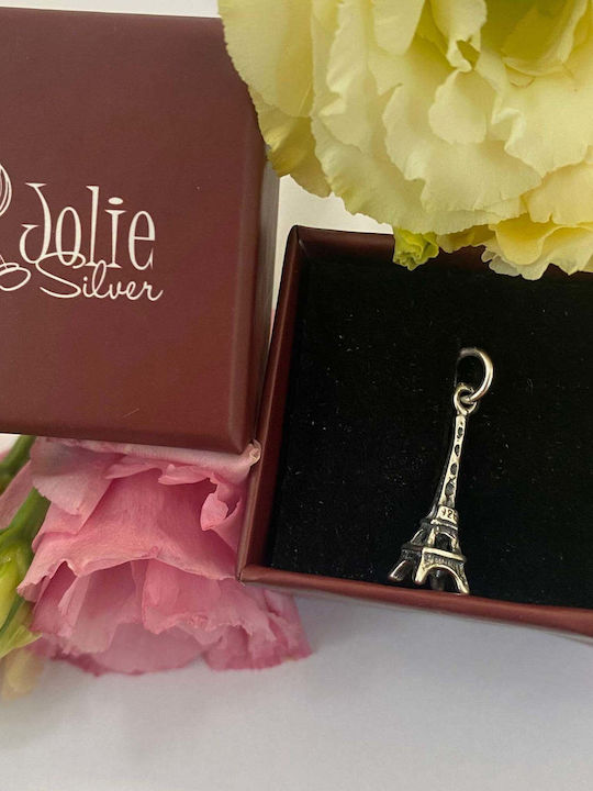Anhänger Jolie Silber Silber 925 Eiffelturm Modell 0,9 G 25x5 mm