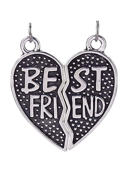 Pendant Jolie Silver Silver 925 Heart Best Friend Model 1 G 10x12 Mm Pendant Jolie Silver Silver 925 Heart Best Friend Model 1 G 10x12 Mm