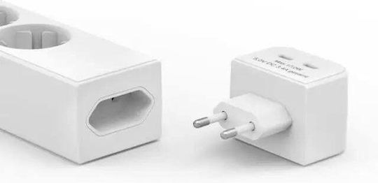 HAMA Захранваща Лента 5 Порта с 2 USB-C, Превключвател и Кабел 1.4м