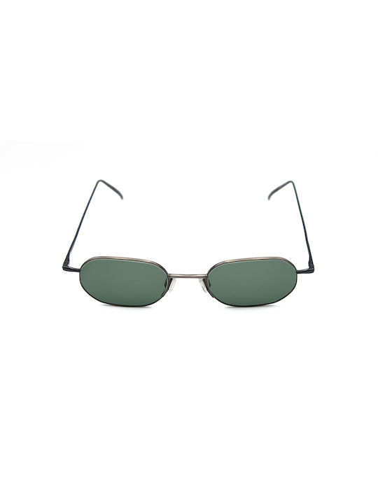 Hugo Boss Sunglasses with Gray Metal Frame and Green Lens HSN1540NB