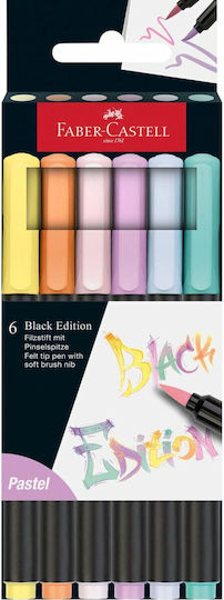 Faber-Castell Μαρκαδόροι Ζωγραφικής 1mm Λεπτοί Σετ 6 χρώματα