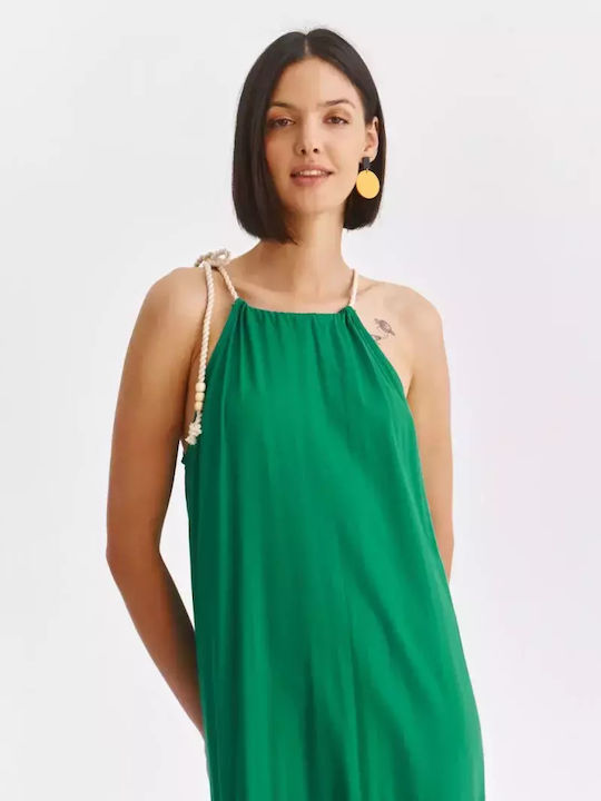 Green Sleeveless Maxi Dress