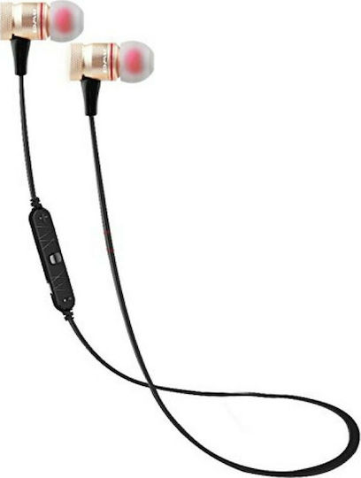 Awei A920BL In-ear Bluetooth Handsfree Ακουστικά με Αντοχή στον Ιδρώτα Χρυσά