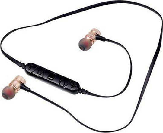 Awei A920BL In-ear Bluetooth Handsfree Ακουστικά με Αντοχή στον Ιδρώτα Χρυσά