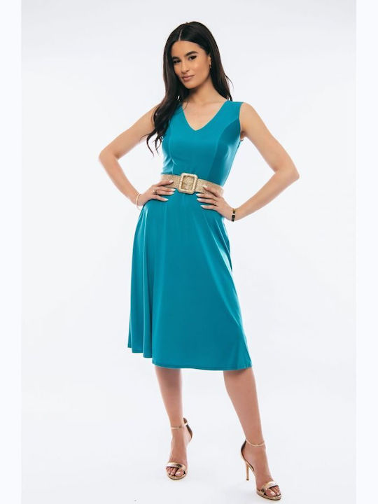 BelleFille Midi Dress Petrol