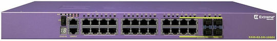 Extreme Networks X440-G2-24T-10GE4 Verwaltet L2 Switch mit 24 Ports Gigabit (1Gbps) Ethernet und 8 SFP Ports