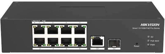 Hikvision DS-3T1310P-SI/HS Managed L2 PoE+ Switch with 8 Gigabit (1Gbps) Ethernet Ports
