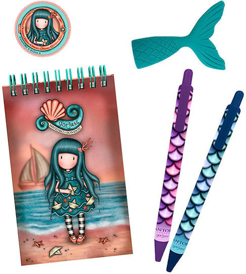 Santoro Kids Stationery Set with Eraser, Notepad, Pen and Mechanical Pencil