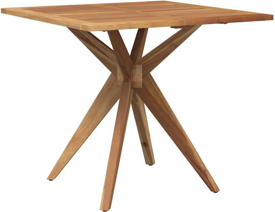 Wooden Masa pentru spații exterioare mici Lemn de salcâm lemn masiv 85x85x75buc