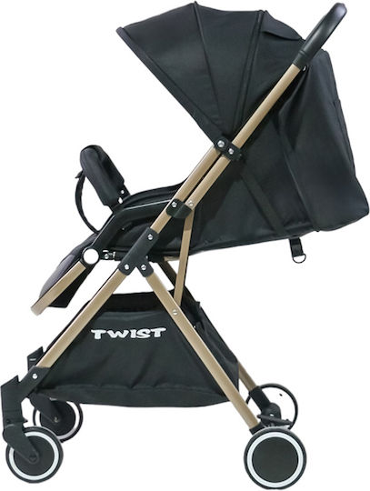 Twist Adjustable Baby Stroller Suitable for Newborn Black 6.8kg