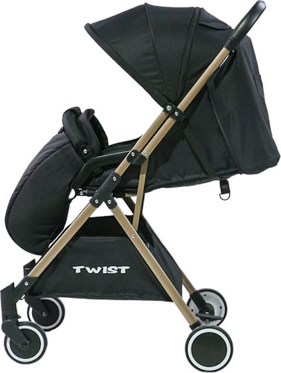 Twist Adjustable Baby Stroller Suitable for Newborn Black 6.8kg