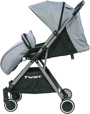 Twist Adjustable Baby Stroller Suitable for Newborn Gray 6.8kg