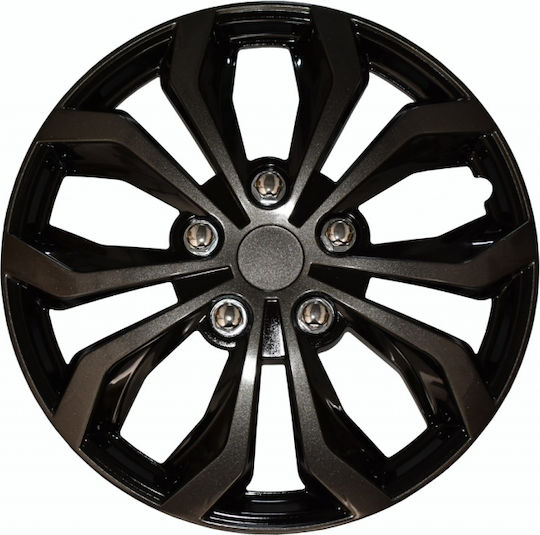 Carman Set Capace De Roți Auto 4 Bucăți 15" Gri