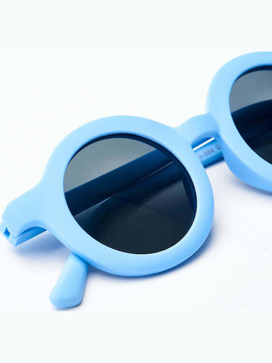 Baby Cloud Round Στρογγυλά Παιδικά Γυαλιά Ηλίου με Polarized Φακό Sky Blue για 2-5 Ετών