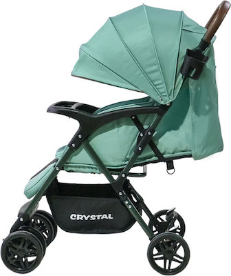 Crystal Adjustable Baby Stroller Suitable for Newborn Green 6.3kg