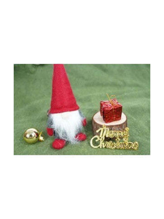 Hanging Dwarf Ornament Red 12cm