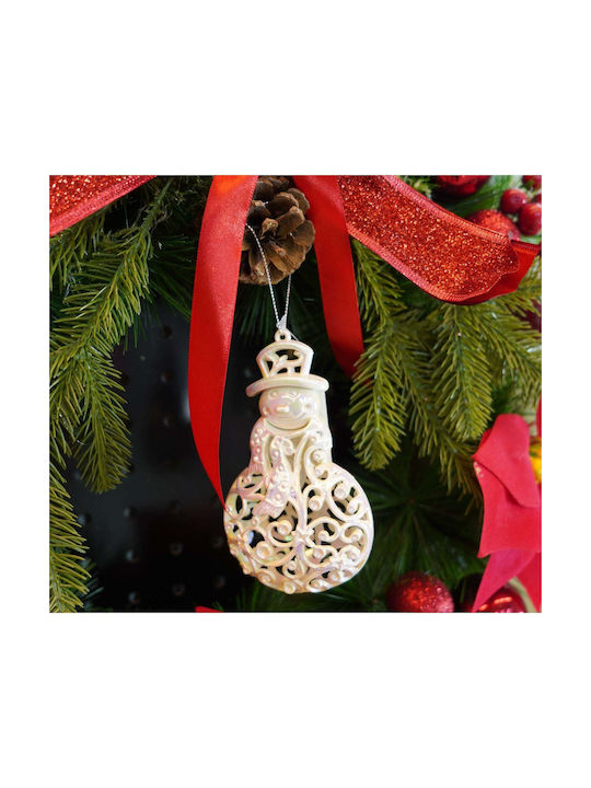 Ornament Om De Zăpadă Din Plastic 13x8cm