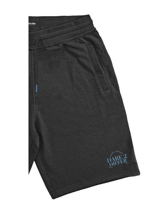 Double Sportliche Herrenshorts Schwarz