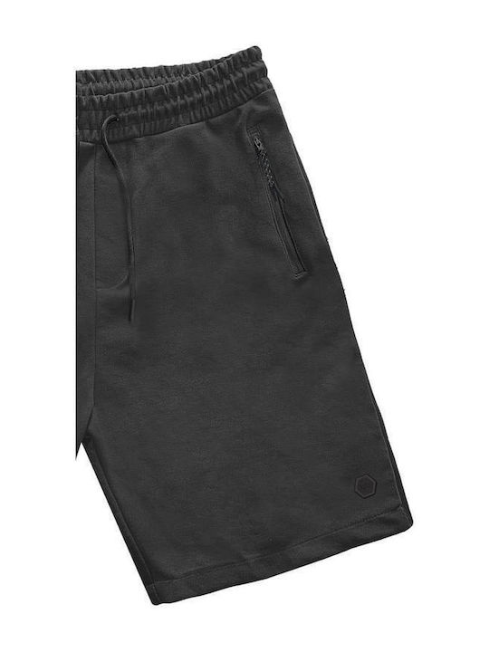 Double Sportliche Herrenshorts Schwarz