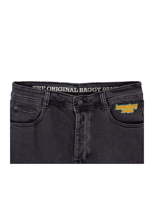 Homeboy X-tra Baggy Men's Shorts Jeans Washed Grey