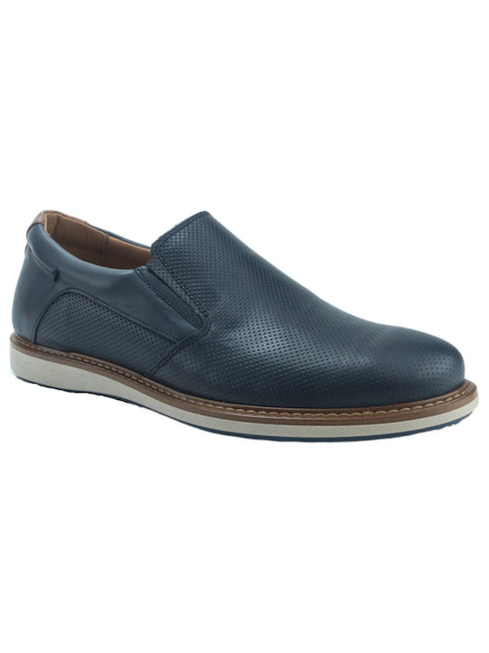 Antonio Shoes Men's Moccasins Navy Blue