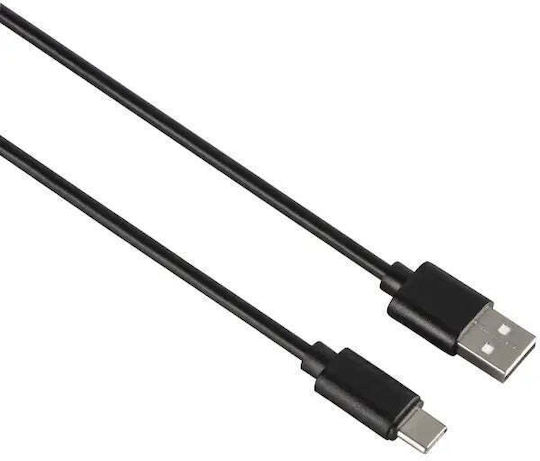 HAMA USB 2.0 Кабел USB-C Мъжки - USB-A Черен 0.9м Bulk