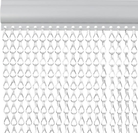 vidaXL Κουρτίνα Πόρτας από Αλουμίνιο Μπεζ 80x212cm 4010009