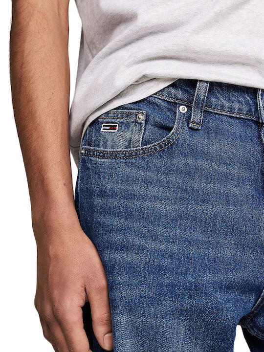 Isaac Ανδρικό Παντελόνι Τζιν με Relaxed Tapered Εφαρμογή Μπλε