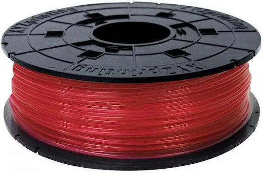 XYZprinting PLA 3D Printer Filament 1.75mm Clear Red 0.6kg 1τμχ (Refill)